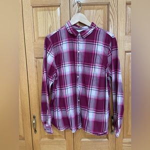 Old Navy Women’s Plaid Button Down Shirt. Size XL